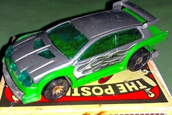 2002. MATTEL - HOT WHEELS - FLIGHT 03' - zöld 1 :64 fém kisautó a képek szerint