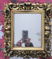 Antik dúsan faragott Florentin keret Florentin tükör , képkeret festmény tükör keret