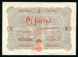 1848 5 Forint - piros