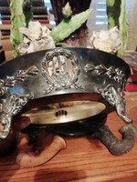 Empire,( Ampír) figurális kínáló jelzett ezüstözött