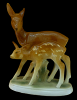 Gdr német porcelán őzike páros