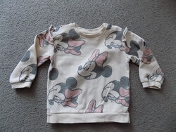H&M Minnie Mouse, csajos pulóver, 92-es