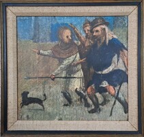 Bruegel régi múzeumi olajnyomat