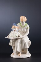 ZHK Polonne porcelán, Anya-Gyermekével, nagy méret, nehéz, jelzett.