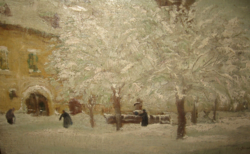 TAVASZI AKCIÓ! EREDETI CSODÁS GYÖMRŐI SÁNDOR JÓZSEF /1887-1936/ : HÓFEDTE VÁROS