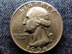 USA Washington silver quarter dollar .900 ezüst 0.25 Dollár 1956