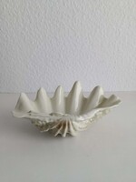 Hollóházi porcelán ékszertartó, kagyló alakú