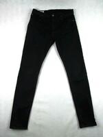 EREDETI LEVIS 512 (W32 / L34) FÉRFI FEKETE SZTRECCSES FARMER