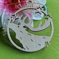 OTT110 - Karácsonyi fa dekor, Medál, DIY Kézművesség, Scrapbooking – Szarvas