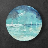 RITKASÁG! Kör vászonra készült balatoni festmény PreszyArt