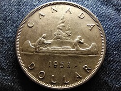 Kanada II. Erzsébet kenu .800 ezüst 1 Dollár 1953