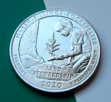 USA - ¼ Dollár -  2020 - Marsh-Billings-Rockefeller Nemzeti Történelmi Park - Emlékérme - "P"