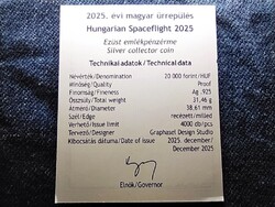 Magyarország 2025. évi magyar űrrepülés 2025 Tanúsítvány