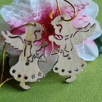 OTT106 - Karácsonyi fa dekor, Medál, DIY Kézművesség, Scrapbooking – angyal párban 2.oszt.