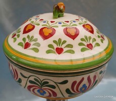 Extra Ritka Zsolnay Körpecsétes Fedeles Tál Bonbonier