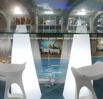 Event table, dining table in modern design, multiple pieces