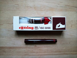 Rotring csőtoll 0,25 mm új + tollszár