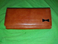 Retro sok rekeszes NAGY FÉRŐHELYES 20 X 10 barna bőr pénztárca a képek szerint