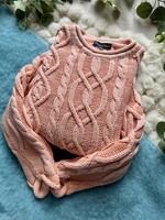 Original Blues XL-XXL vastag pamut pulóver, klasszikus kötött stílus