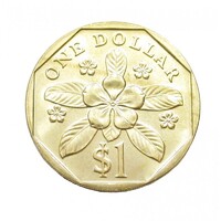 Szingapúr,1 dollar 1989 aUNC+ ötvözet
