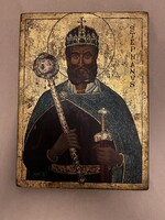 Borbély László – Szent István király (eredeti ikonfestmény)