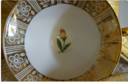 Winterling Roslau porcelán reggeliző / teás szett – aranyozott, virágmintás