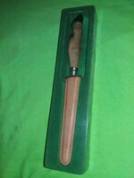 Antik vadász őzláb nyeles dísz asztali levélbontó kés dobozával 22 cm a penge 14 cm a képek szerint