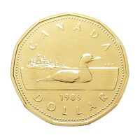 Kanada,1 dollar 1989 aUNC+ ötvözet