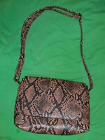 Gyönyörű minőségi márkás vadi új kígyóbőr mintás vagány bőr női válltáska a képek szerint