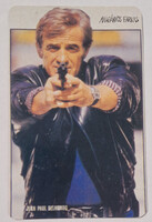 Jean Paul Belmondo Magányos Farkas retró kártyanaptára 1989 Mokép-Moziüzemi Vállalat