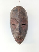 Afrikai maszk antik Fang népcsoport fa Gabon africká maska D73 493 6139