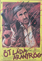 Öt láda aranyrög eredeti filmplakát,moziplakát