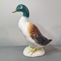 Kézzel festett kerámia kacsa nagyobb méret
