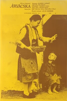 Móricz Zsigmond: Árvácska filmplakát,moziplakát, Czinkóczi Zsuzsa, Nagy Anna, Szirtes Ádám, 1976
