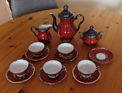 Különlegesen szép Bavaria Feinsilber Dekor kávéskészlet