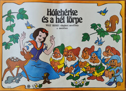 Hófehérke és a hét törpe eredeti filmplakát,moziplakát