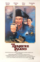 Treasure Island (Kincses sziget), 1990, USA kiadású B1-es méretű filmplakát,moziplakát, Charlton Hes