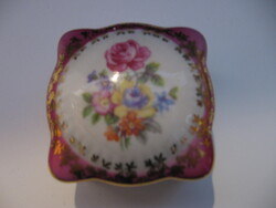 Retro PM DDR  porcelán rózsás bonbonier