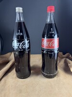 Eladó két darab 1 literes Coca Cola üveg (Magyar/Horvát)