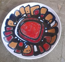 Krajtsovits Margit nagyméretű kerámia tányér