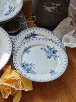 Antik Sarreguemines U&C Flore tányérok, Vintage french transferware plates