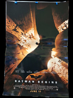 Batman Begins (Batman Kezdődik) USA kiadású filmplakát,moziplakát