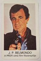 Jean Paul Belmondo A Profi retró kártyanaptára 1983 Mokép-Moziüzemi Vállalat