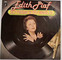 Edith Piaf 20 French Hit Singles zenei bakelit lemez VG/EX