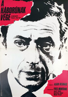 A háborúnak vége filmplakát,moziplakát, Yves Montand, Michael Piccoli, 1976, A2-es méret