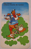 Walt Disney Donald Kacsa és Társai retró kártyanaptára 1984 Mokép-Moziüzemi Vállalat