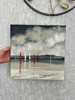 Balatoni csend 40x40cm vászon festmény PreszyArt