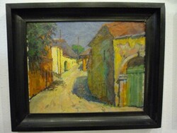 Kató Kálmánnak tulajdonítva (1876 - 1946) Tabáni utcarészlet. 2402 23.