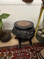 Kínai keleti faragás szobor tartó posztamens