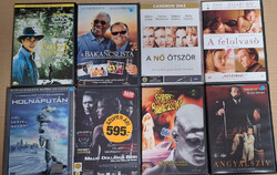 8 db. DVD film egyben: Kasszasiker amerikai filmek (Született Gyilkosok,Angyalszív,Bakancslista,Folyó szeli..Millió Dolláros)